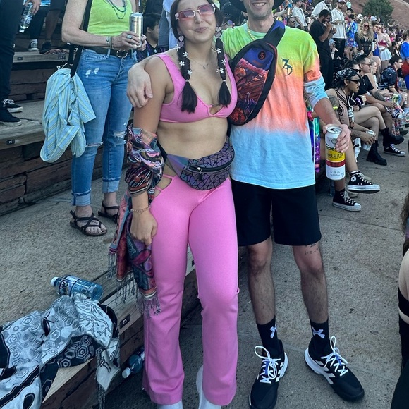 I.AM.GIA Lucid Set Top & Pants (M) in Barbie Pink - Picture 3 of 3